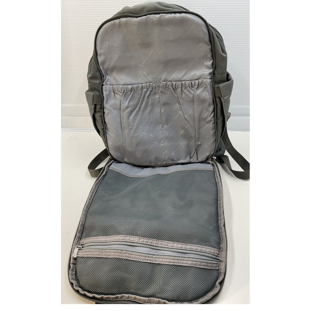 RUVALINO Diaper Bag Backpack Gray‎ Large with Changing Pad